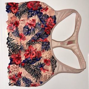 PINK floral bra
